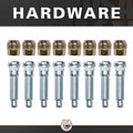 Rear Axle Kit Fits GM 9.5 Diff 33 Spline 8 Lug 33-5/16 Long
