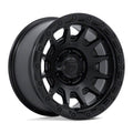 FUEL WHEELS FORTRESS 17X8.5 6X135 87 25 M-BLK G-BLK CAST ALUMINUM MATTE BLACK W GLOSS BLACK LIP FC884MB17856325