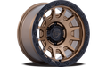 FUEL WHEELS FORTRESS 17X8.5 6X120 66.9 0 M-BLK GBLK CAST ALUMINUM MATTE BLACK W GLOSS BLACK LIP FC884MB17857700