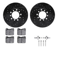 R1 E- Line Series Brake Rotor - D/S - Black w/ Ceramic Pads Hdw Fits Mercedes-Benz 240D