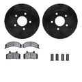 R1 E- Line Series Brake Rotor - D/S - Black w/ Ceramic Pads Hdw Fits Buick Century