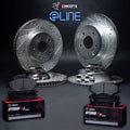R1 15-19 Hyundai Sonata Front & Rear Brake Rotor Set w/Optimum OE Pads and Hardware