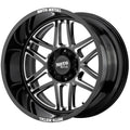 FOLSOM 20x9 5x127.00 GLOSS BLACK MILLED (18 mm)