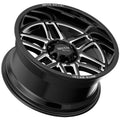 FOLSOM 20x9 5x127.00 GLOSS BLACK MILLED (18 mm)