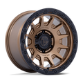 FUEL WHEELS FORTRESS 17X8.5 6X5.5 106 25 M-BRZ GBLK CAST ALUMINUM MATTE BRONZE W GLOSS BLACK LIP FC884ZB17856825