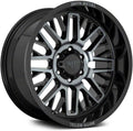MO802 20x10 6x139.70 GLOSS BLACK MACHINED W/ GRAY TINT (18 mm)