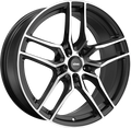 Konig Intention 16x7.5 5x120 ET35 Gloss Black / Machine Face