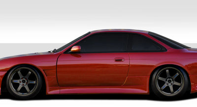 1995-1998 Nissan 240SX S14 Duraflex V-Speed Wide Body Side Skirt Rocker Panels ( 35mm) - 2 Piece