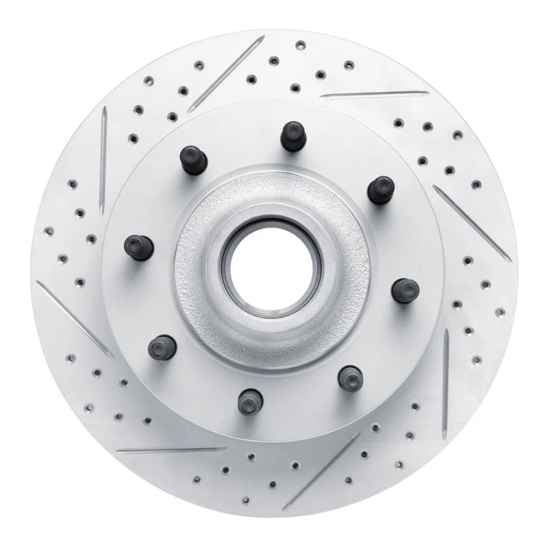 R1 99-02 Ford Excursion Front Left Drilled & Slotted Geoperformance Rotor