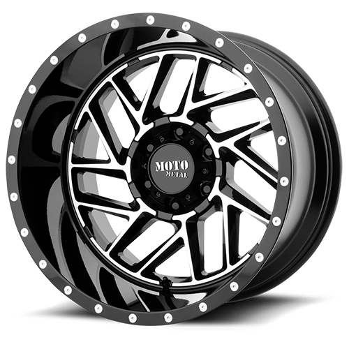 Wheel Pros Moto Metal MO985 22X10 8X6.5 GOLD W/BLACK CAP -18MM MO98522080318NGOLD