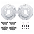 DFC 17-25 Acura Integra Rear Drill/Slot Geoperformance Rotors Euro 5000 Ceramic Pads w/Hardware