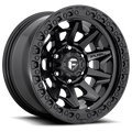 FUEL WHEELS COVERT 17X9 6X4.5 66 BD 0 CAST ALUMINUM MATTE BLACK D69417908750