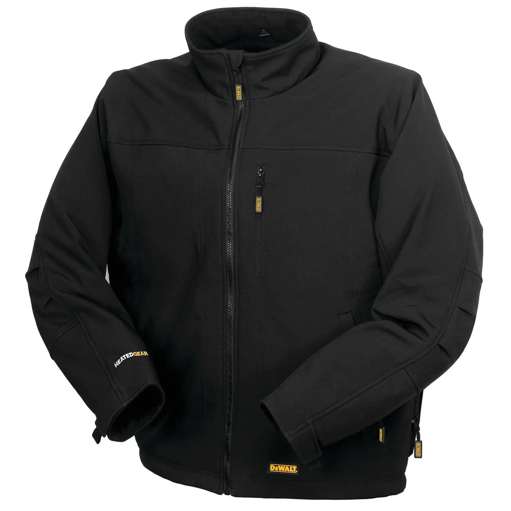MENS HEATED SOFT SHELL JACKET KITTED BLACK SIZE 2X