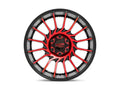 MO807 20X10 8X170 18MM GLOSS BLACK MACHINED W/ RED TINT