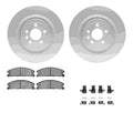 DFC 13-19 Ford Explorer Front Geospec Rotors with 5000 Advanced Brake Pads w/Hardware