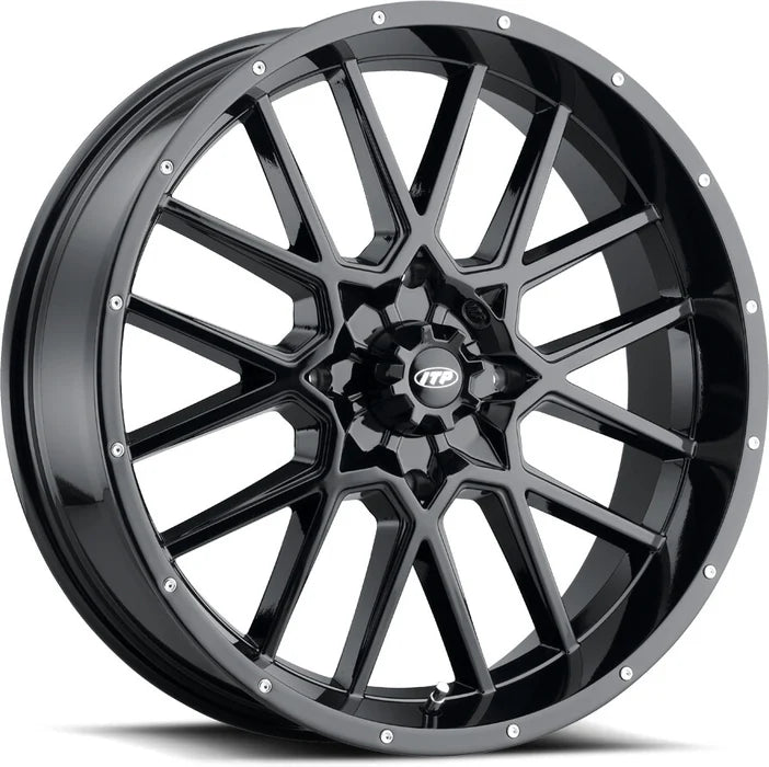 ITP Hurricane 20x6.5 / 4x156 BP / 4+2.5 Offset Gloss Black Wheel