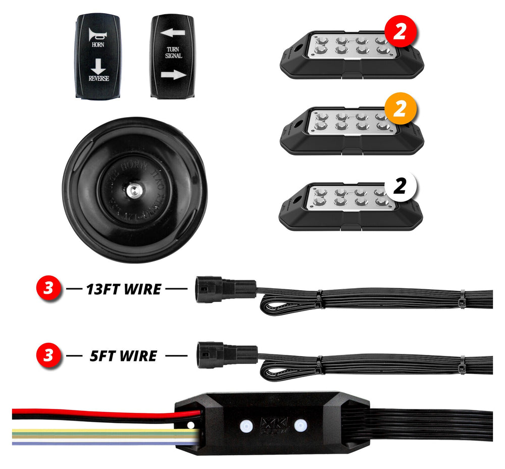 XK Glow red auto part
