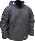 MENS HEATED COAT KITTED BLACK SIZE 2X