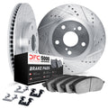 DFC 18-25 Honda Odyssey Front Drilled & Slotted Silver Rotors with 5000 Advanced Pads w/Hardware