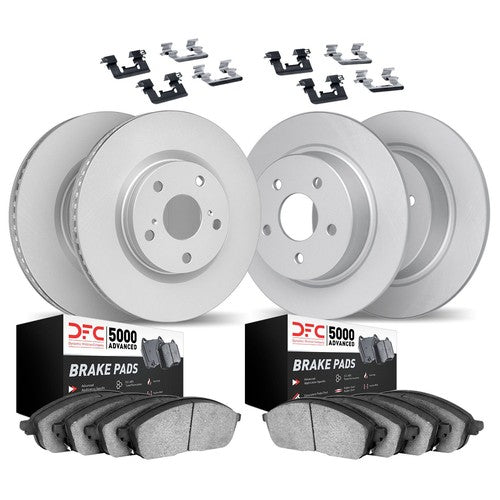 DFC 17-20 Hyundai Elantra Front & Rear Geospec Rotors with 5000 Advanced Brake Pads w/Hardware