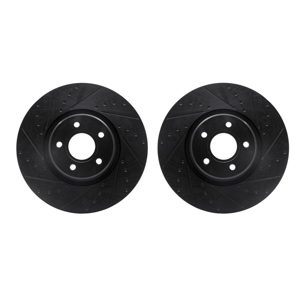 R1 Concepts Brake Rotor- D/S - Black Fits Ford Escape