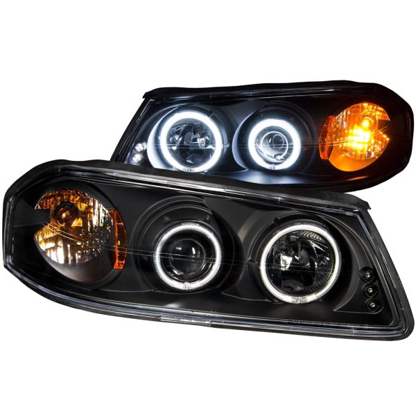0005 IMPALA PROJECTOR HALO BLACK CLEAR AMBER(CCFL)HEADLIGHTS DRIVE/PASS