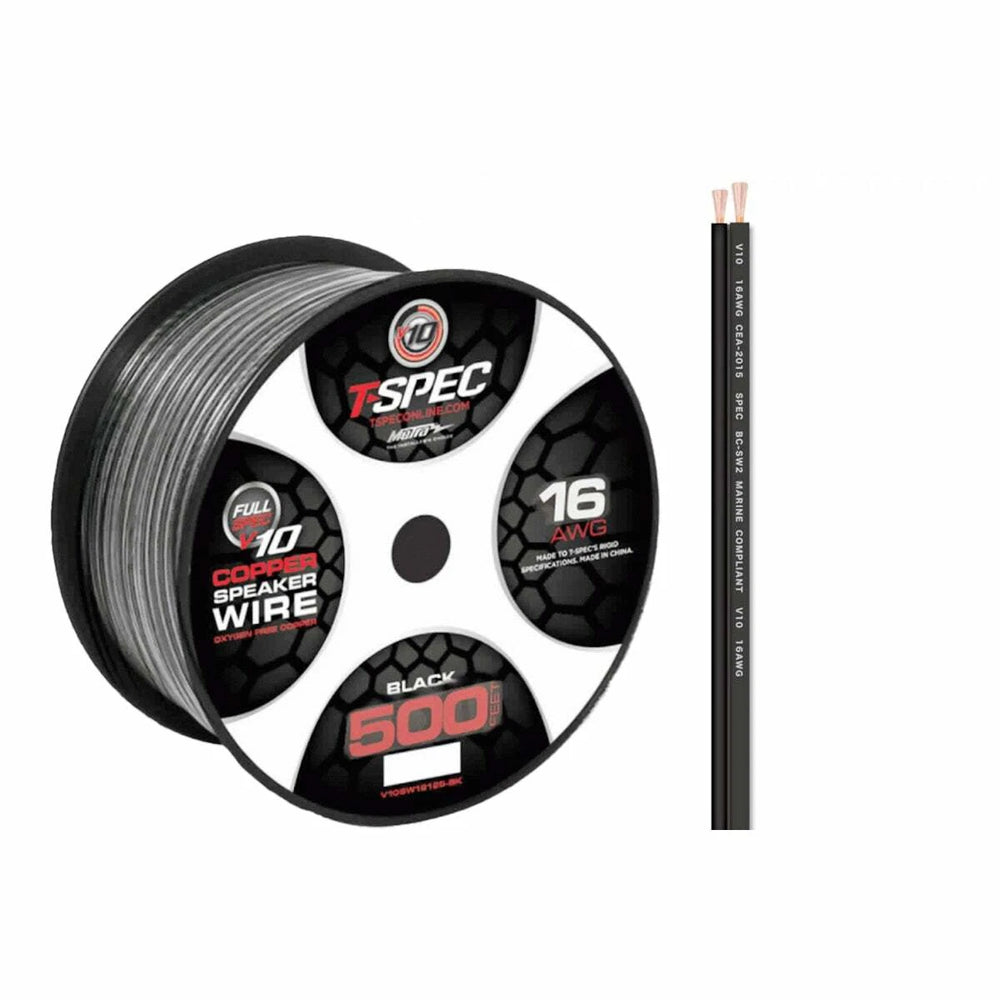 16 AWG 500 FT BLACK OFC SPEAKER WIRE V10 SERIES