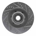 R1 Concepts Brake Rotor Drilled and Slotted Silver Fits Ford F-150