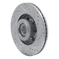 R1 Concepts Brake Rotor Drilled and Slotted Silver Fits Ford F-150