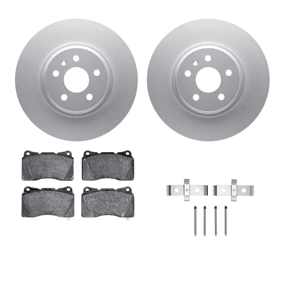 R1 Concepts Brake Rotor- Carbon Coated with Ceramic Pads Hdw Fits Tesla S