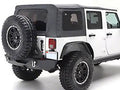Soft Top OEM Replacement W/Tinted Windows Black Diamond 07-18 Wrangler JK 4 Door Smittybilt