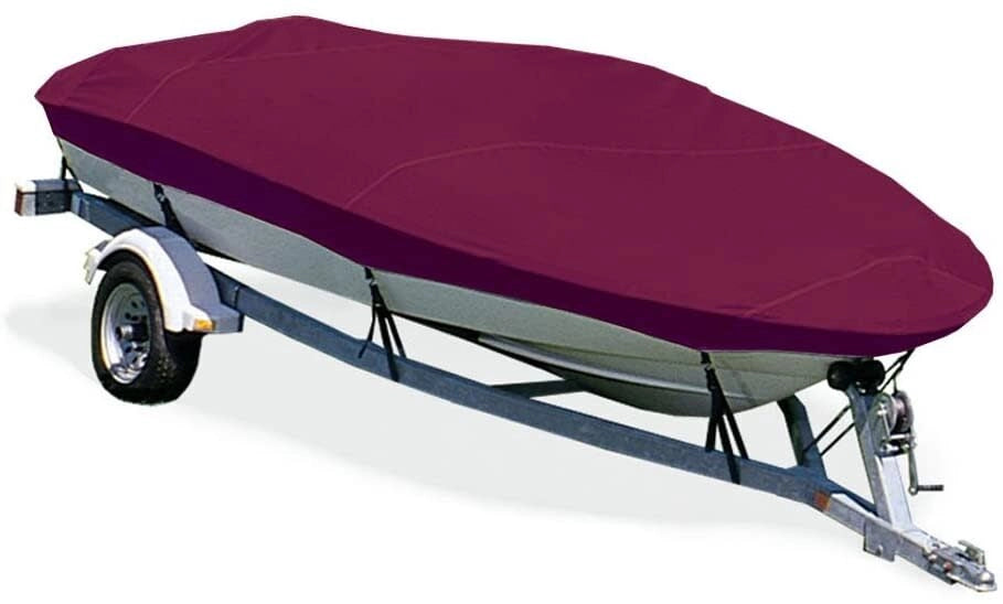 HOT SHOT BOAT COVERBASIC FISH O/B 17FT5IN 18FT4IN x 80 W/HOODCRANBERRY