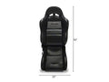Sportsman Racing Seat - Right - Black Vinyl/Vlur