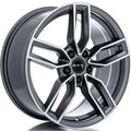KEMPTEN 19X8 5X112 ET35 CB66.6 SATIN BLACK MACHINED