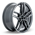 KEMPTEN 19X8 5X112 ET35 CB66.6 SATIN BLACK MACHINED