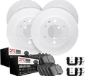 DFC 14-17 Honda Accord Front & Rear Geospec Rotors with 5000 Advanced Brake Pads w/Hardware