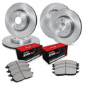 R1 97-05 Saab 900 Front & Rear Brake Rotor Set w/Optimum OE Pads and Hardware