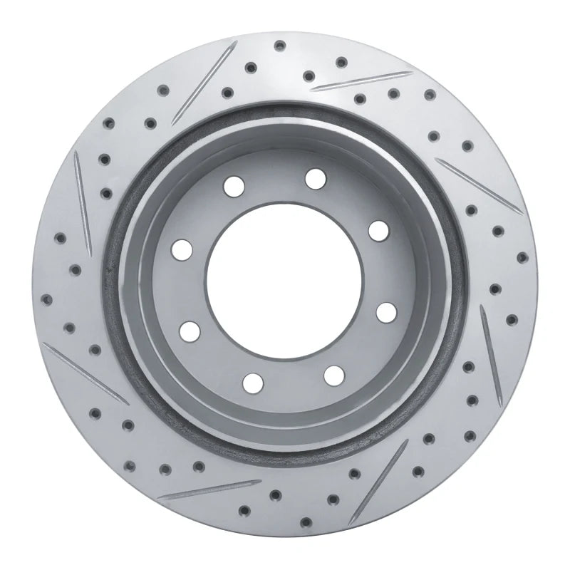 R1 11-19 Chevrolet Silverado 3500 Hd Rear Right Drilled & Slotted Geoperformance Rotor