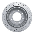 R1 11-19 Chevrolet Silverado 3500 Hd Rear Right Drilled & Slotted Geoperformance Rotor
