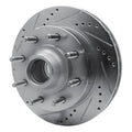 DFC 99-02 Ford F-250 2WD (Super Duty) Front Left Drilled & Slotted Silver Brake Rotor