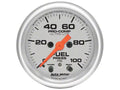 Autometer Ultra-Lite 52mm 0-100 PSI Fuel Pressure w/ Peak Memory Warning Gauge