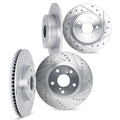 DFC 99-01 Infiniti I30 Front & Rear Drilled & Slotted Silver Rotors