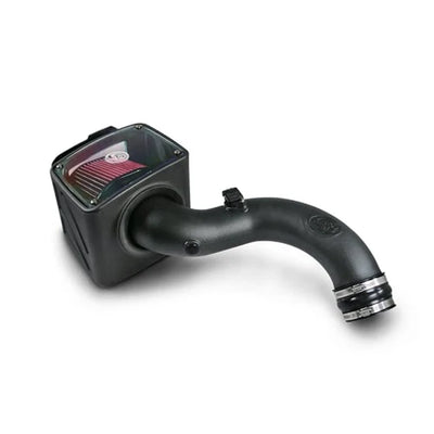 Industrial Injection Cold Air Intake For 04-05 Chevrolet Silverado GMC Sierra V8-6.6L LLY Duramax Cotton Cleanable Red S - 75-5102