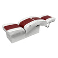 WISE 8WD707P DELUXE SERIES LOUNGE SEAT WHITE / RED