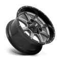 MO970 20x10 8x165.10 GLOSS GRAY CENTER W/ GLOSS BLACK LIP (18 mm)