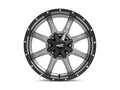MO970 20X10 5X5.0/5.5 12MM GLOSS GRAY CENTER GLOSS BLACK LIP
