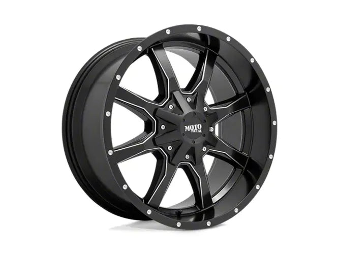 MO970 20x10 5x127.00/5x139.70 SATIN BLACK MILLED (24 mm)