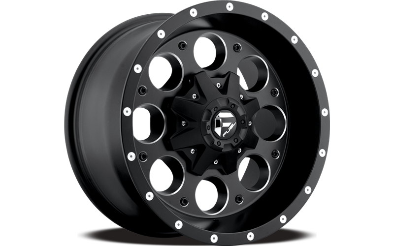 ~(27 lbs. 18X18X13)~ REVOLVER 15x10 5x139.70 MATTE BLACK MILLED (-43 mm)