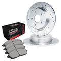R1 Concepts Brake Rotor- Slotted - Silver Fits Jeep Wrangler