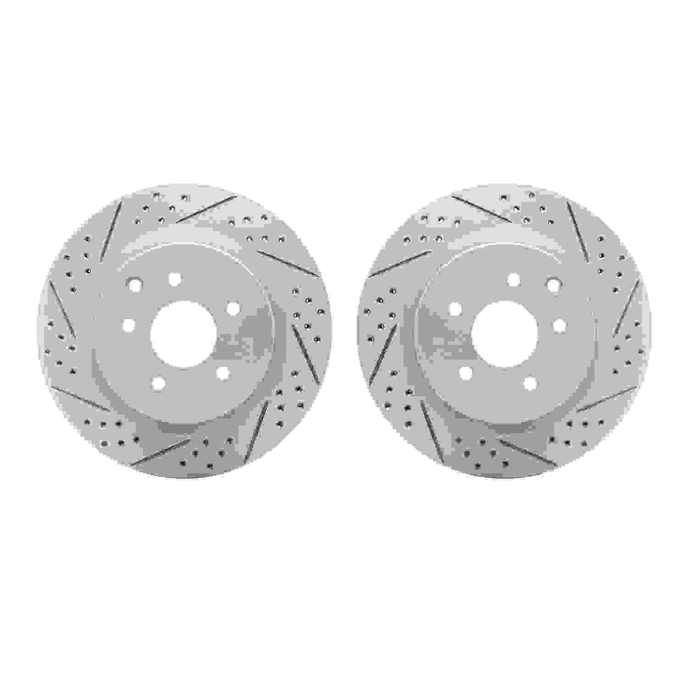 DFC 03-08 Infiniti G35 Rear Drilled & Slotted Geoperformance Rotors